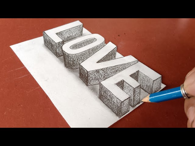 How to Draw Easy 3D art on paper for beginners|3D Drawing step by step