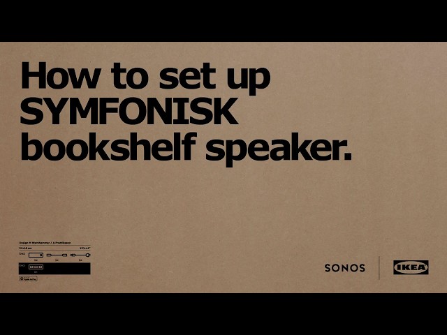 How to set up SYMFONISK bookshelf speaker | IKEA Australia