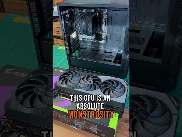 She asked me if it will fit…? RTX 4090 Aorus Master into a Montech chassis #shorts #rtx4090