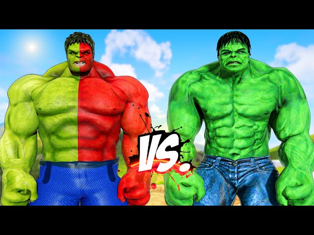 RED-GREEN HULK VS THE INCREDIBLE HULK - SUPER EPIC BATTLE MOVIE