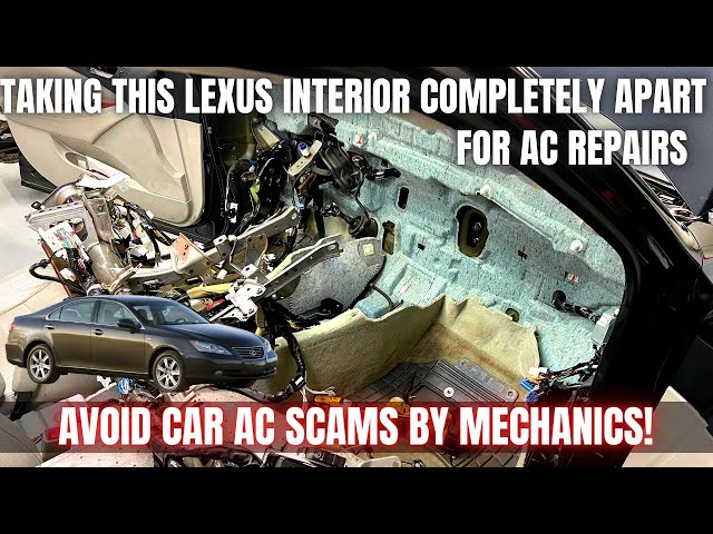 Taking This Lexus Interior Completely APART for AC Repair | Avoid AC SCAMS!
