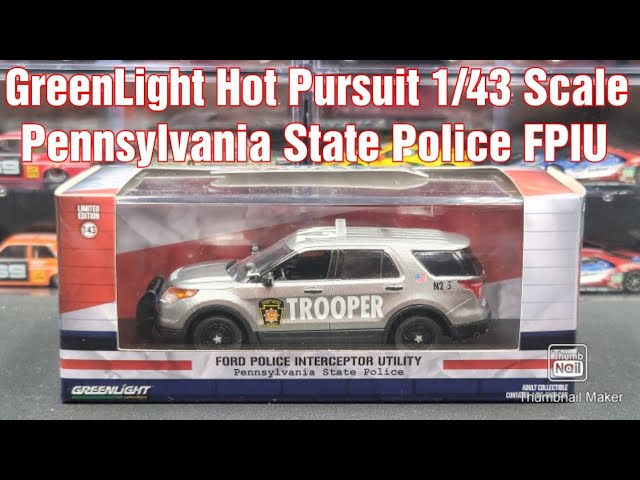 Pennsylvania State Police FPIU 1/43rd Scale ( GreenLight Hot Pursuit ) Die-cast Review