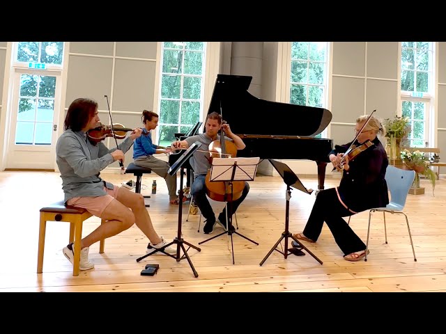 Frederik Magle – Piano Quartet, 2nd movement "In the Deep Vales" – Rehearsal (excerpt)