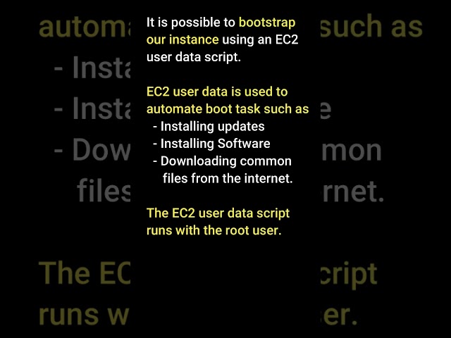 #Shorts EC2 User Data in AWS. #learnomate technologies