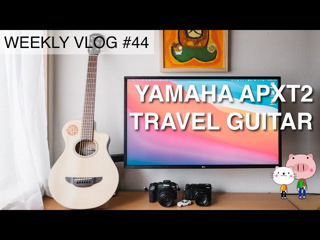 YAMAHA APXT2 ELECTRIC ACOUSTIC GUITAR / LUNCH AT GINZA / CAFES[Weekly vlog #44]