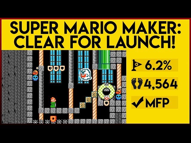 Super Mario Maker Clear for Launch!