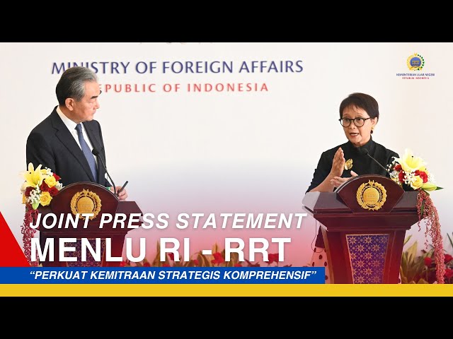 Joint Press Statement Menlu RI - Menlu RRT, 18 April 2024