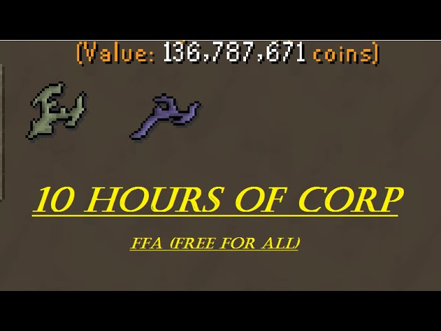OSRS - Loot from 10 hours of Corp [4 man FFA]