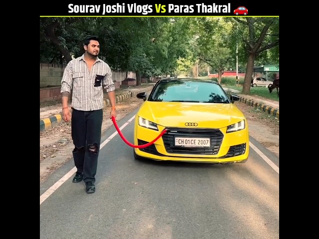 Sourav Joshi Vlogs Vs Paras Thakral Vlogs Car Comparison #shorts #souravjoshivlogs#parasthakralvlogs
