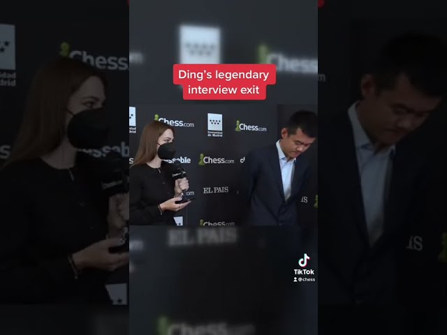 Ding's legendary interview exit