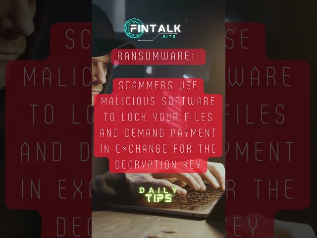 Ransomware Scammers use malicious software to lock your files and demand payment in exchange #shorts