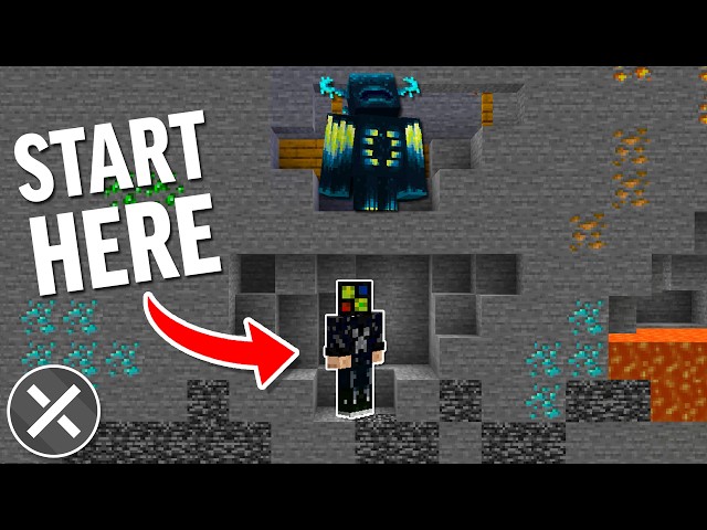 Spawning at the Bottom of THIS Minecraft World... Here's What Happened