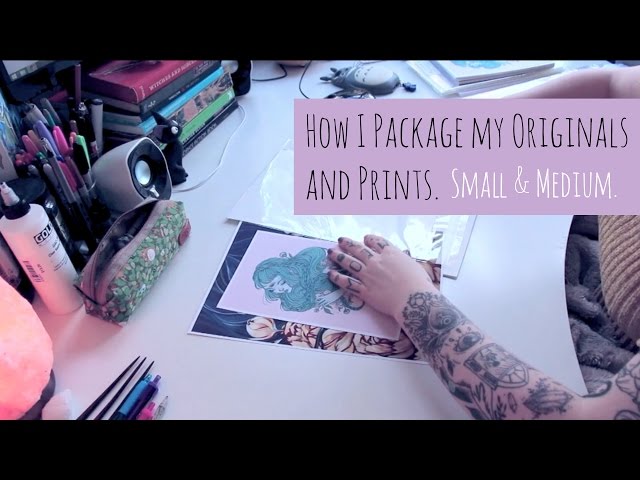 How I Package my Art - Small and Medium Sizes