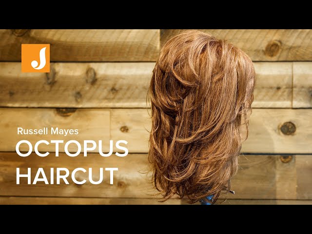 Octopus Haircut Tutorial Education - A Modern Shag and Jennifer Aniston Blend