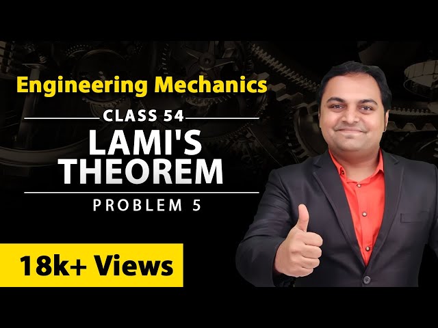 Lami's Theorem - Problem 5 - Equilibrium of Forces - Engineering Mechanics