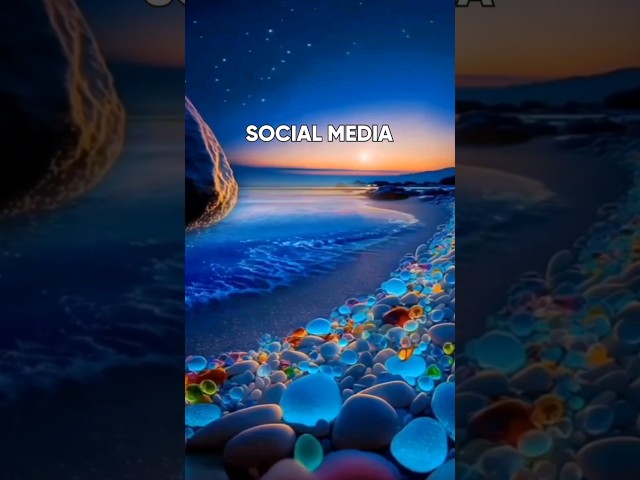 Social media vs reality | Glass pebbles beach California #shorts #viral #trending #reality #like