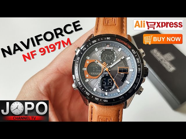 NAVIFORCE NF9197 Fashion Military Dual Time Watch│Naviforce Watch Review│Subtitles