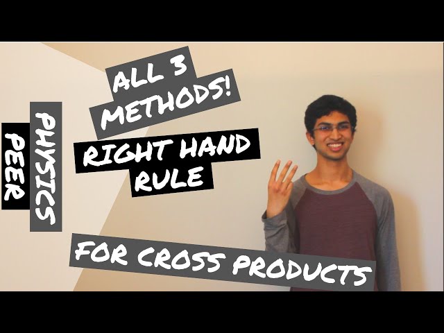 How to do the Right Hand Rule for Cross Products | All Three Methods!