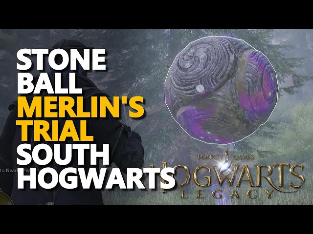 Giant Stone Ball Merlin's Trial Hogwarts Legacy