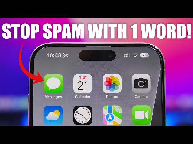 How To Stop SPAM Texts with This One Word !