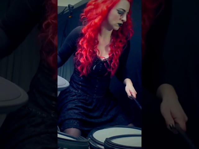 Falling Angel Instrumental Song #shorts  #drumming #drummer #femaledrummer #drummers #drums