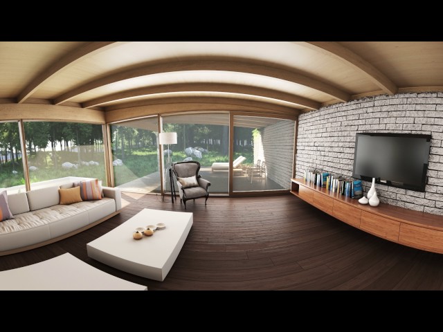 House In the Forest 360º Interior Visualization
