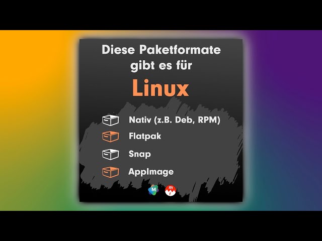 Die vier gängigen Paketformate unter Linux