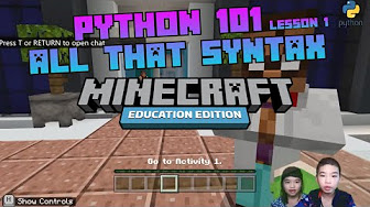 🐍 Python 101 | Minecraft: Education Edition