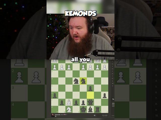 Twitch Streamer Tries BRAND NEW Chess Opening! #shorts