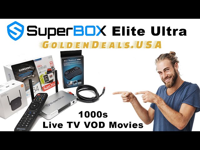 Golden Deals USA Superbox Elite Ultra Mega live TV VOD Box Bundle