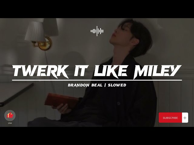 SLOWED Lyrics | Brandon Beal - Twerk It Like Miley
