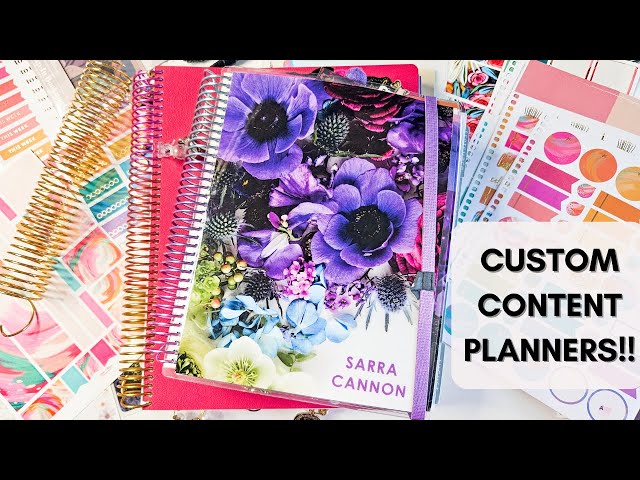 Customizing My Erin Condren Content Planners 💖📖 Vertical & Compact Vertical Frankenplanner