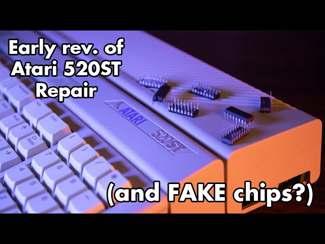 Atari 520 ST - Repair (and FAKE Chips!)