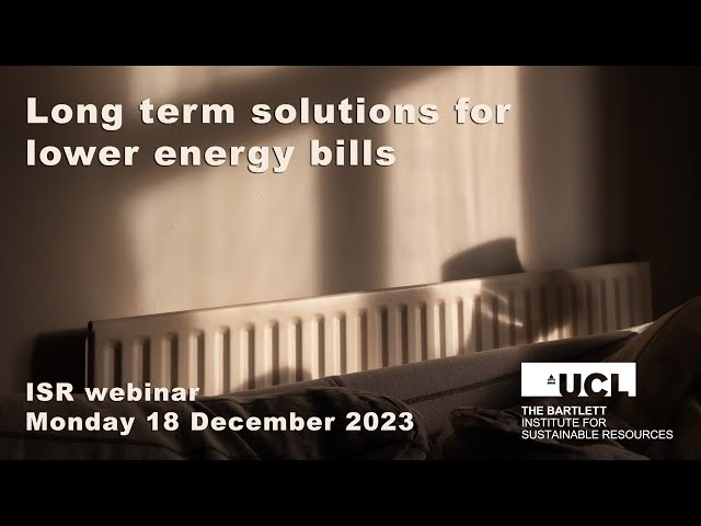 Long term solutions for lower energy bills