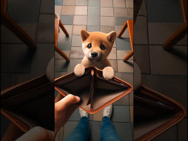 The cute dog dreamed of pizza, but there was no money and then he... 😓🤪#ai #dog #cute #funnyvideo