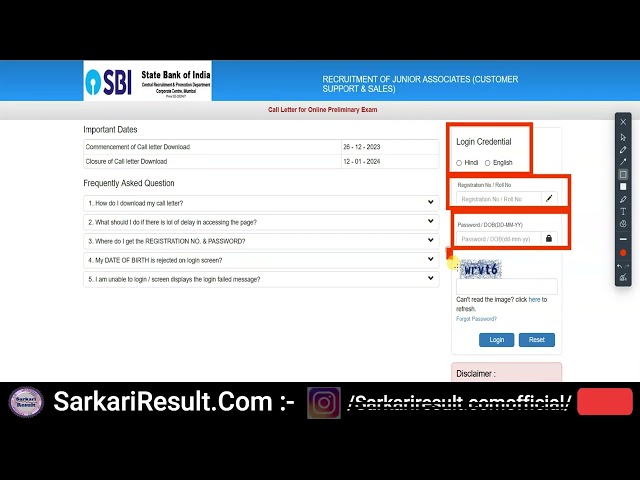 SBI Clerk Phase I Pre Admit Card 2024 Kaise Download Kare | State Bank Hall Ticket 2023 How to