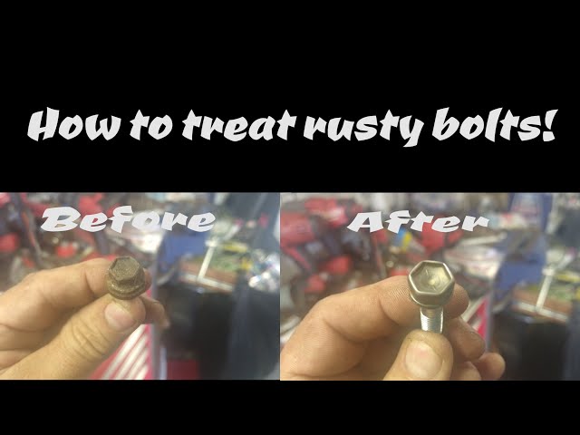 How to treat rusty bolts! The easy way!