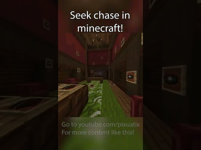 Remaking the seek chase in Minecraft! | Minecraft #shorts
