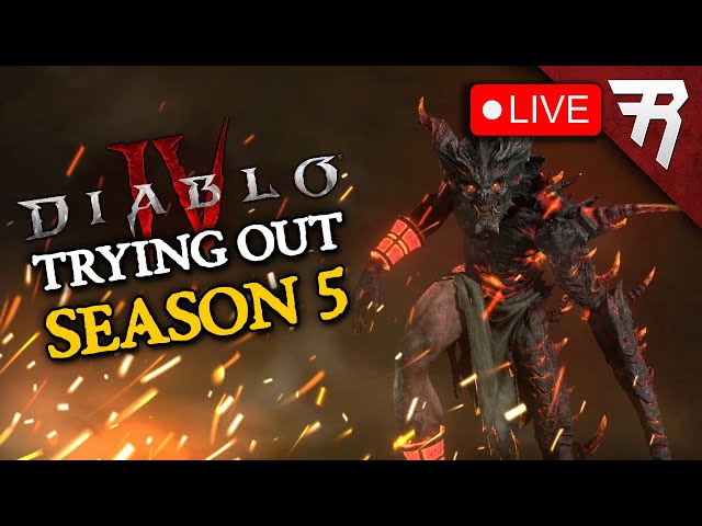 Trying out Season 5... again! Diablo 4 PTR Gameplay Livestream