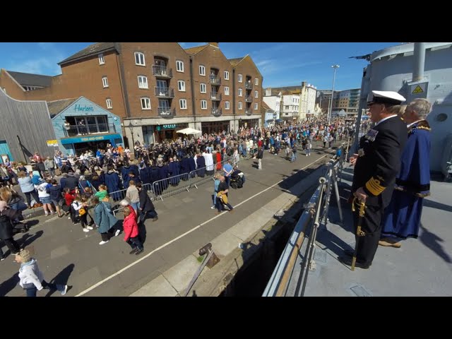 Granting Freedom of Poole to HMS Cattistock
