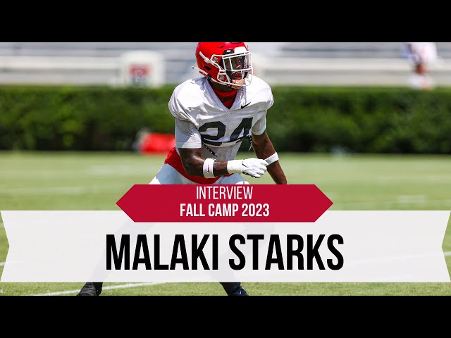 Malaki Starks speaks very highly of UGA's receivers