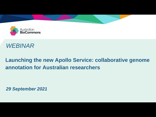 Launching the new Apollo Service: collaborative genome annotation for Australian researchers