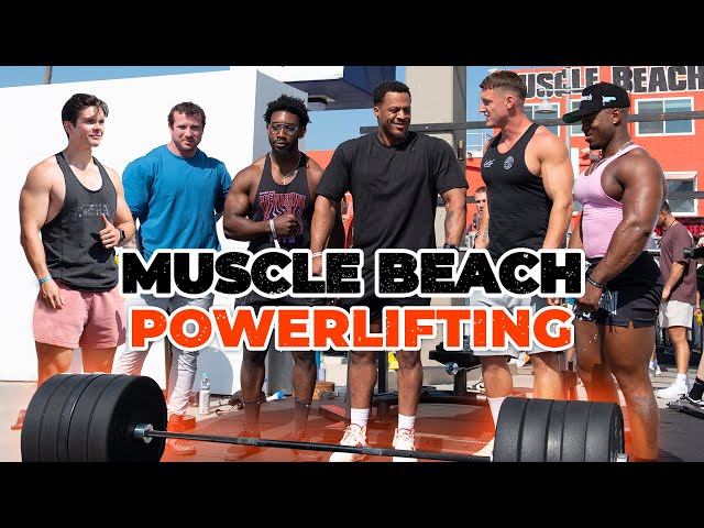 Muscle Beach Powerlifting Motivation | MattDoesFitness, John Haack, Sawyer Klatt, Stefi Cohen & More
