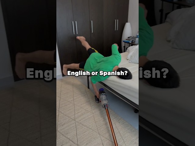 English or Spanish? Whoever move first is...