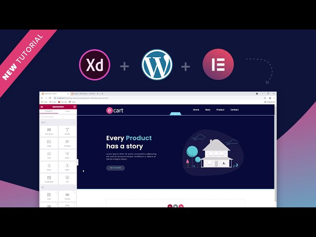 Adobe XD to WordPress Elementor - Web design