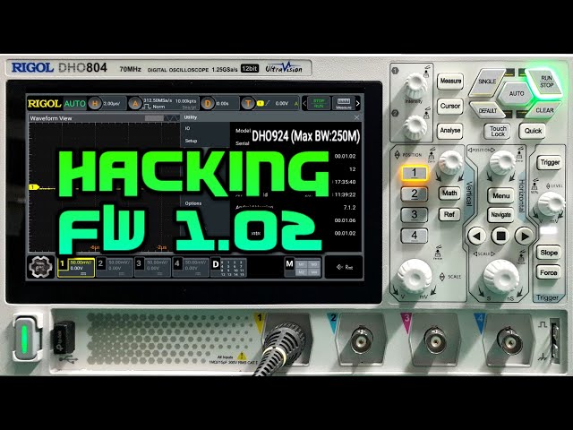 Rigol DHO804 fw1.02 hacking - 250MHz bandwidth, 50Mpts, CAN and LIN decoding