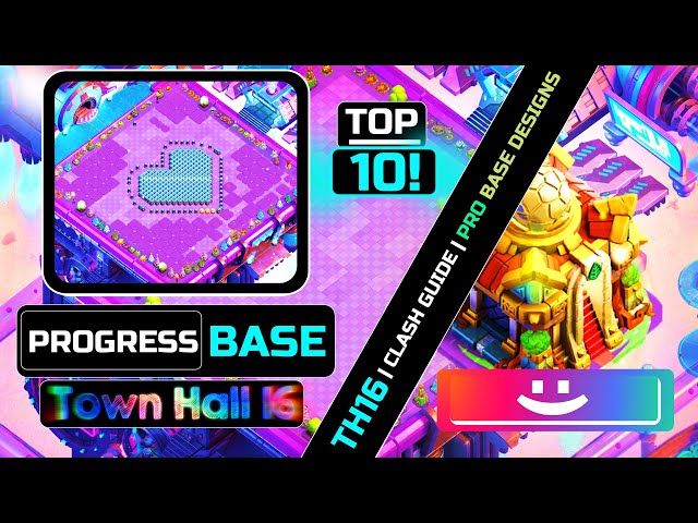 New! TH16 Progress Base and Showcase Base with Link! COC TH16 Funny Troll Base 2023