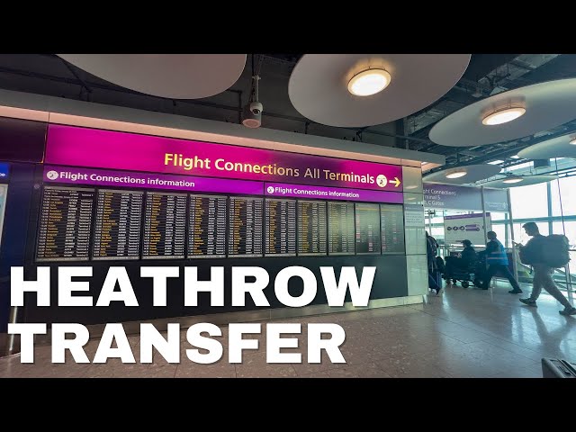 London Heathrow Transfer from Terminal 5 to Terminal 3 | Travel Vlog