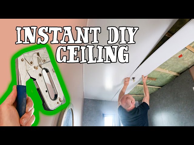 NEVER THOUGHT I'D STAPLE UP A CEILING! - Bath shower screen fitted 🚿