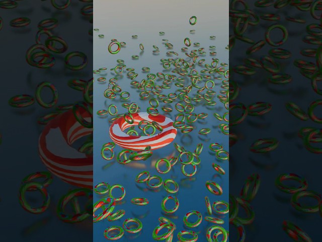 Waves Torus Smashing Animation